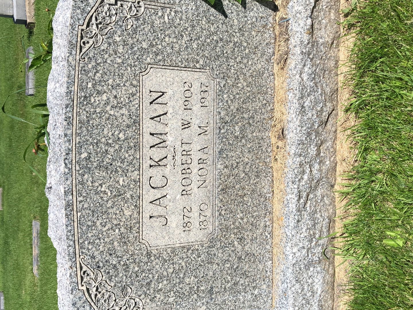 Robert Wilbur Jackman's grave. Photo 1