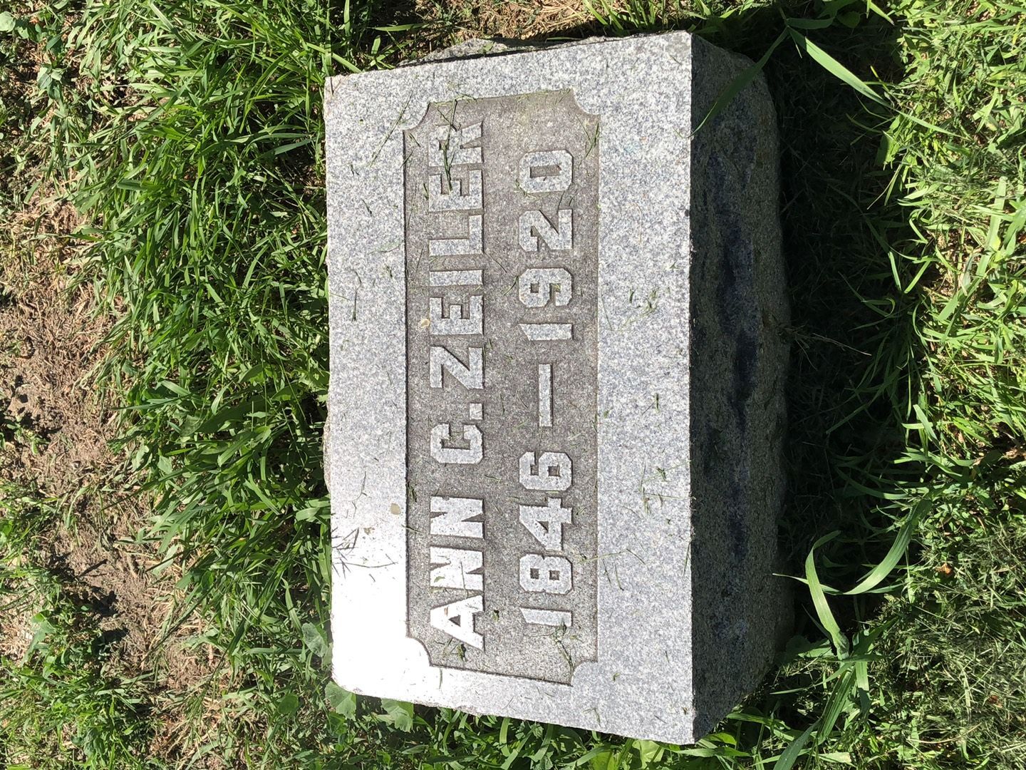 Ann Cathryne Zeiler's grave. Photo 1
