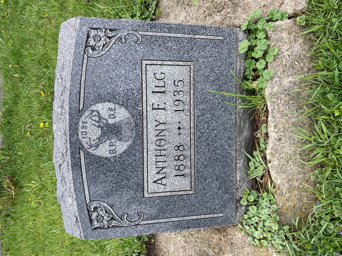 Anthony F. Ilg's grave. Photo 1